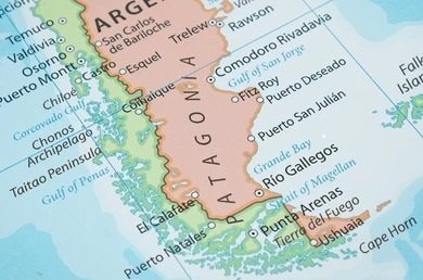 mapa patagonia