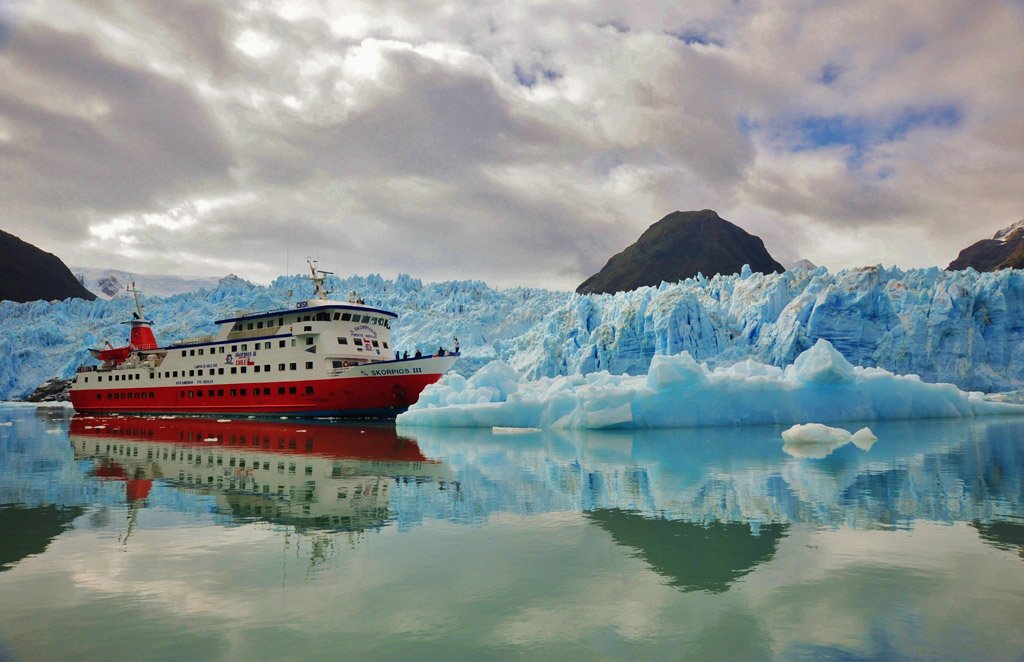 skorpios cruise Amalia Glacier