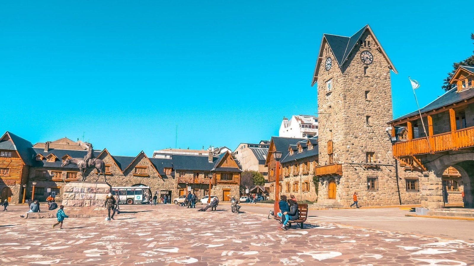 centro-civico-bariloche lake district-city center patagonia argentina
